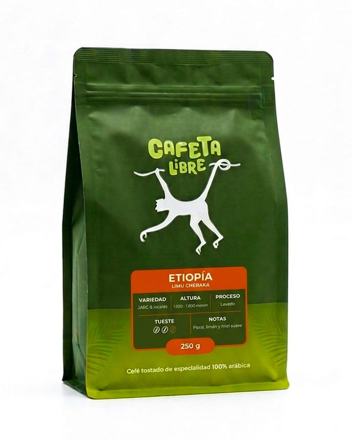 Bolsa de café 250g Marca CafetaLibre